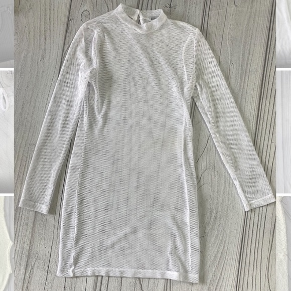BEGINNING BOUTIQUE Tomorrowland Mesh Dress White - Picture 8 of 8